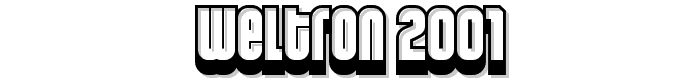 Weltron 2001 font